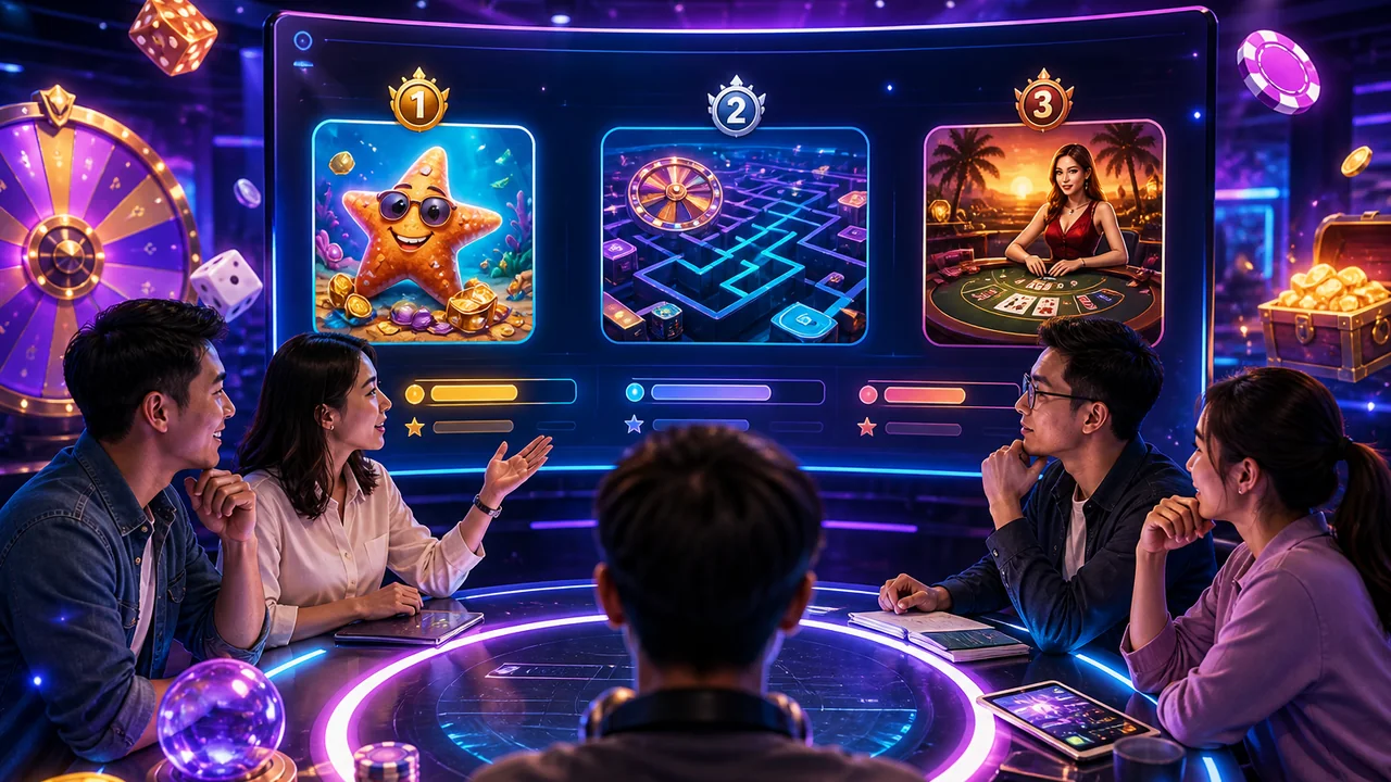 Khám phá bảng xếp hạng game casino trực tuyến đang thịnh hành trên 8KBet